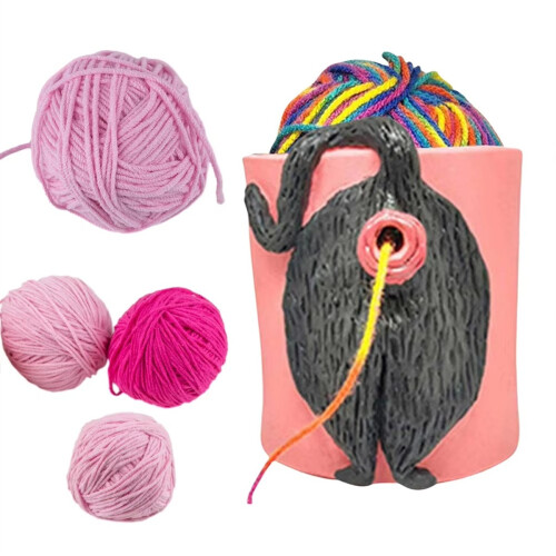 Cat Yarn Bowls for Crocheting Knitting, 1