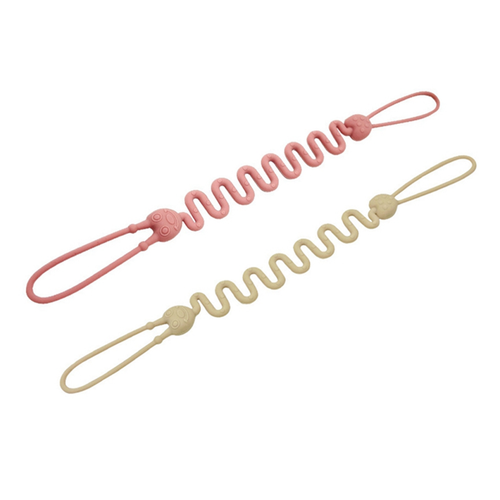 Silicone Dummy Clip Set, 2 Pack, Universal Pacifier Chain Holder 4854173799461