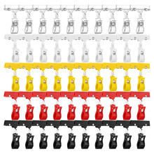50 Pcs Plastic Sign Holder Clips for Display 5 Color Price Rotatable