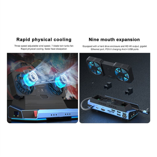10-in-1 Type-C Game Docking Station for Steam DeckROG Ally/Switch 1