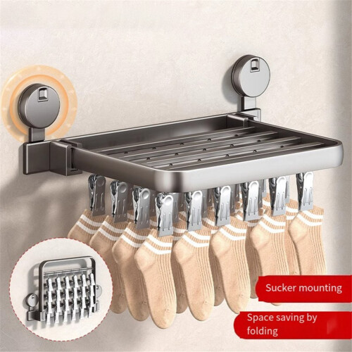 Folding Clothes Drying Rack - Large Laundry Dryer with Rods for Pants 2