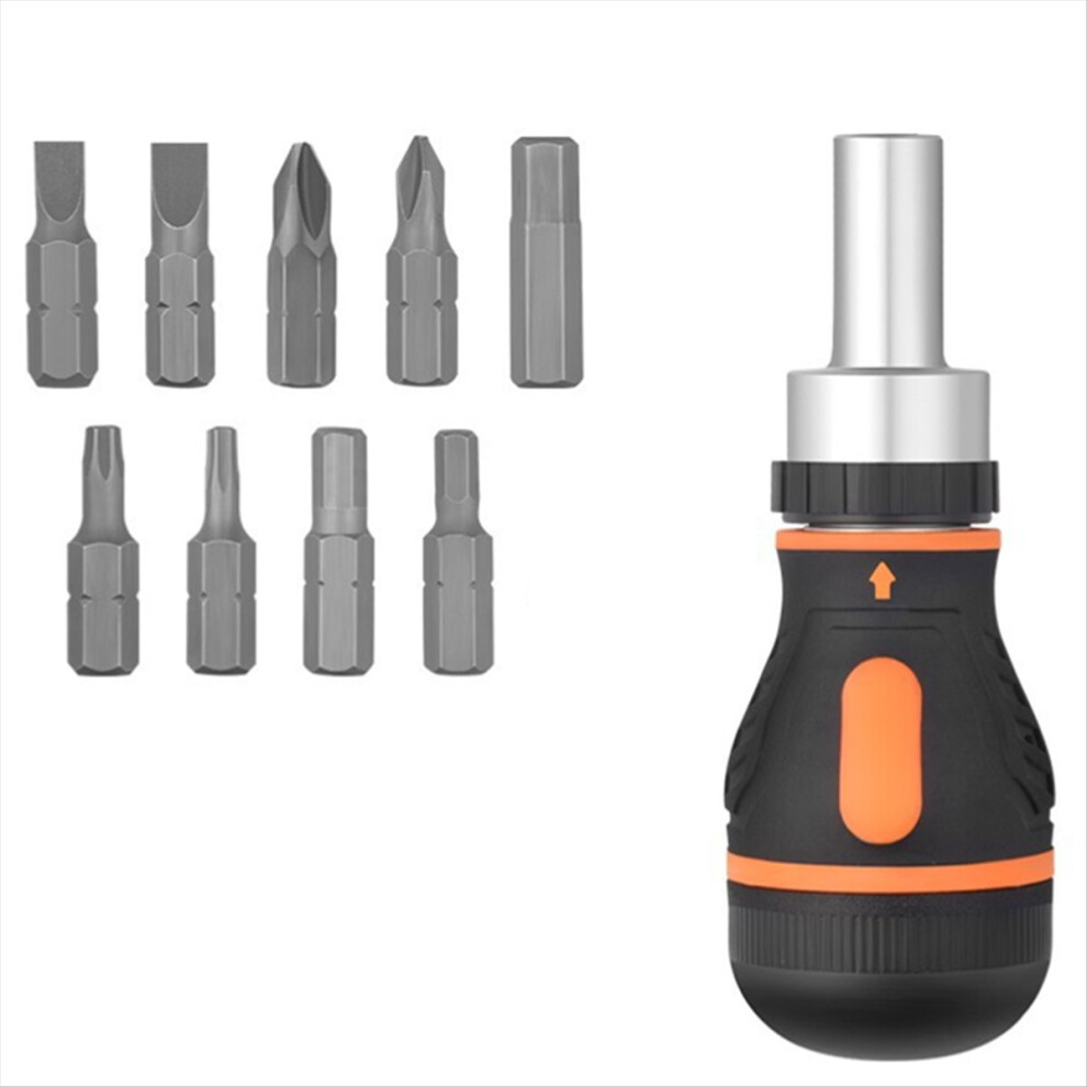 9 In 1 Adjustable Ratcheting Screwdriver Set Magnetic Nut Driver 4711478444864