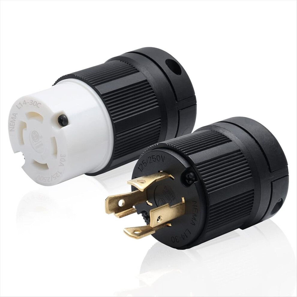 30A Locking Plug/Connector For Generator,Nema L14-30P & L14-30C 4711478448893