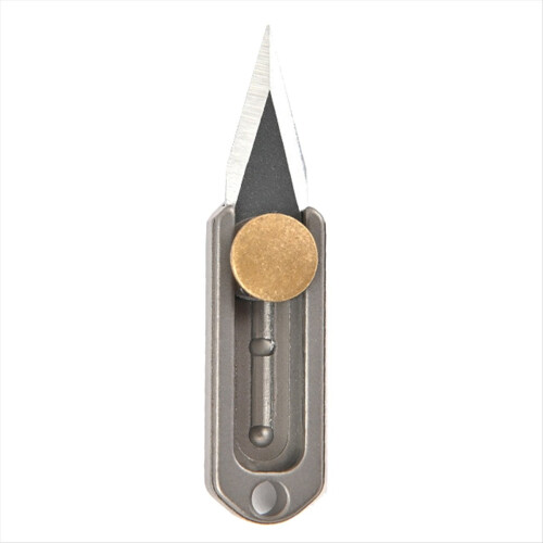 Pure Titanium Mini Push Knife Titanium Alloy Edc Keychain