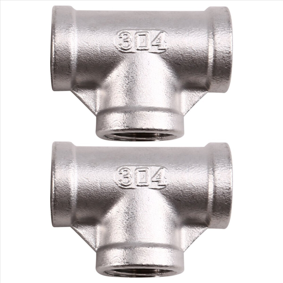 304 Stainless Steel Female Thread Tee Connector Bspt Pipe Connector 4854173728560