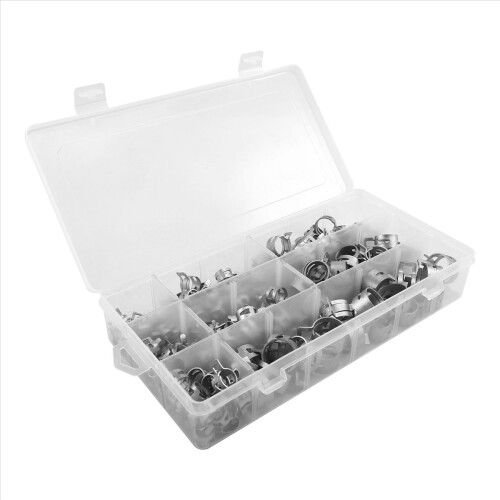 160 Pcs Hose Clamp Assortment Diameter 6.5-18mm 2