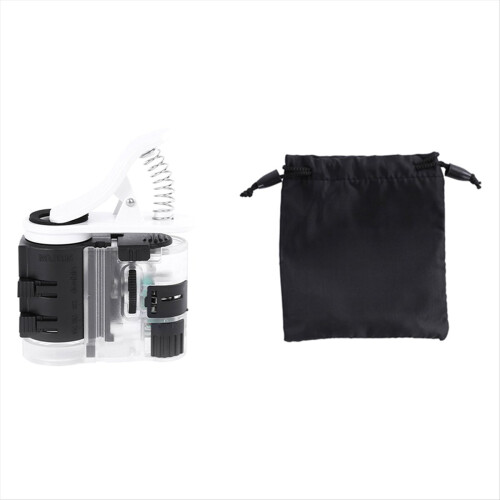 Mobile Phone Clip Microscope Banknote Detection LED UV Light 2
