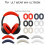 Ear Pads+Head Beam Kit for Headset Silicone Protective Case C 7