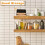 Mini Wooden Dustpan & Brush Set for Desktop Black 6