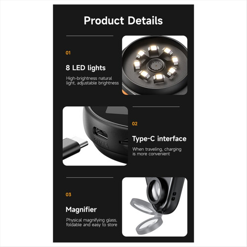 500X AF lens Handheld Microscope Magnifier Portable Magnifying Glass 2