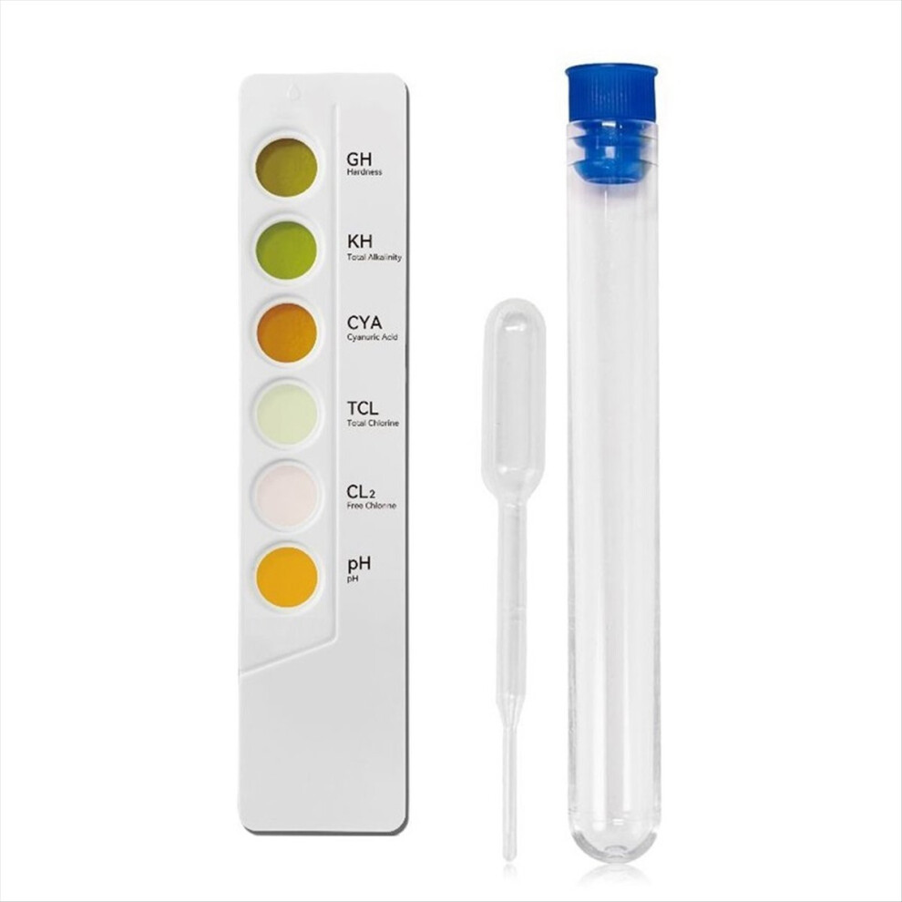 6 in 1 SPA Water Test Kit Water Chemical Testing Chlorine PH Meter-image-OPC-PMGFXNK-NEW