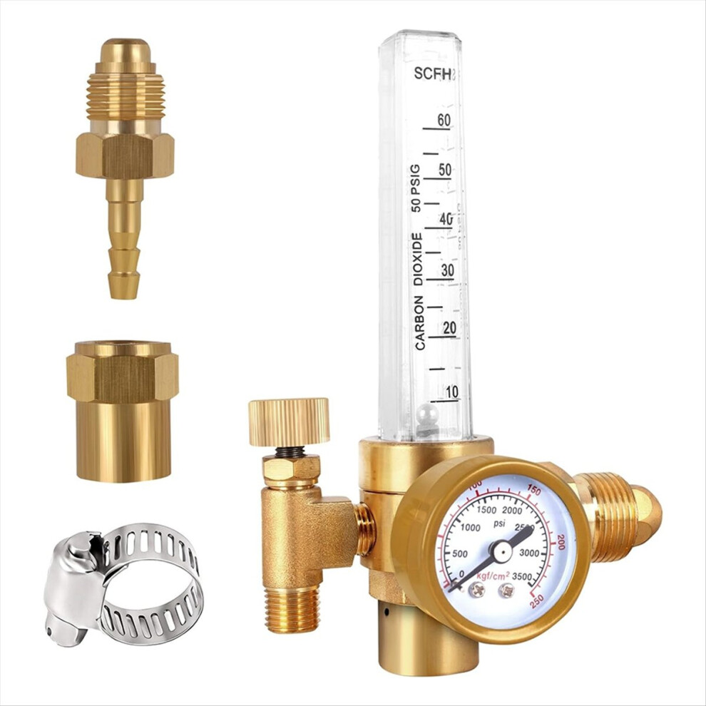 Co2 Mig Tig Flow Meter Gas Regulator Gauge Welding Weld Cga580 4854173736770