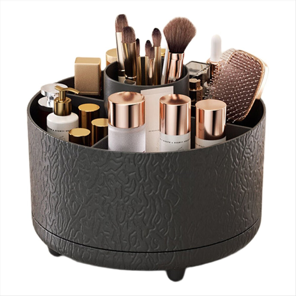 Cosmetic Storage Box Rotating Makeup Brush Organizer for Vanity C