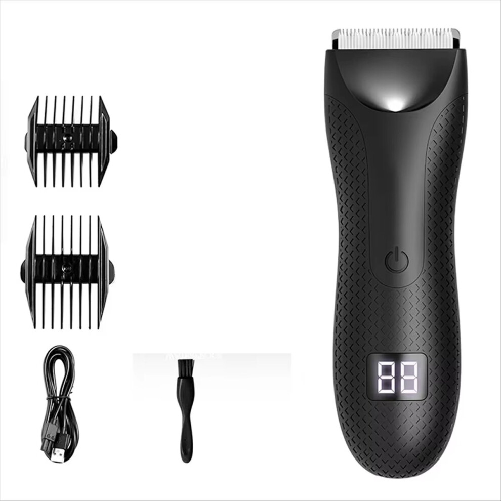 Body Hair Trimmer Rechargeable Groin Hair Trimmer Ceramic Blade B