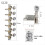 Guitar 12-String 6+6 String Tuner with Two Hole Leg 2