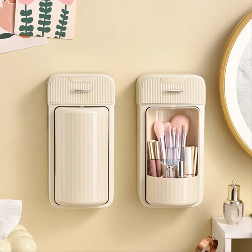 Makeup Brush Storage Box Cream Cosmetics Storage Blue 2