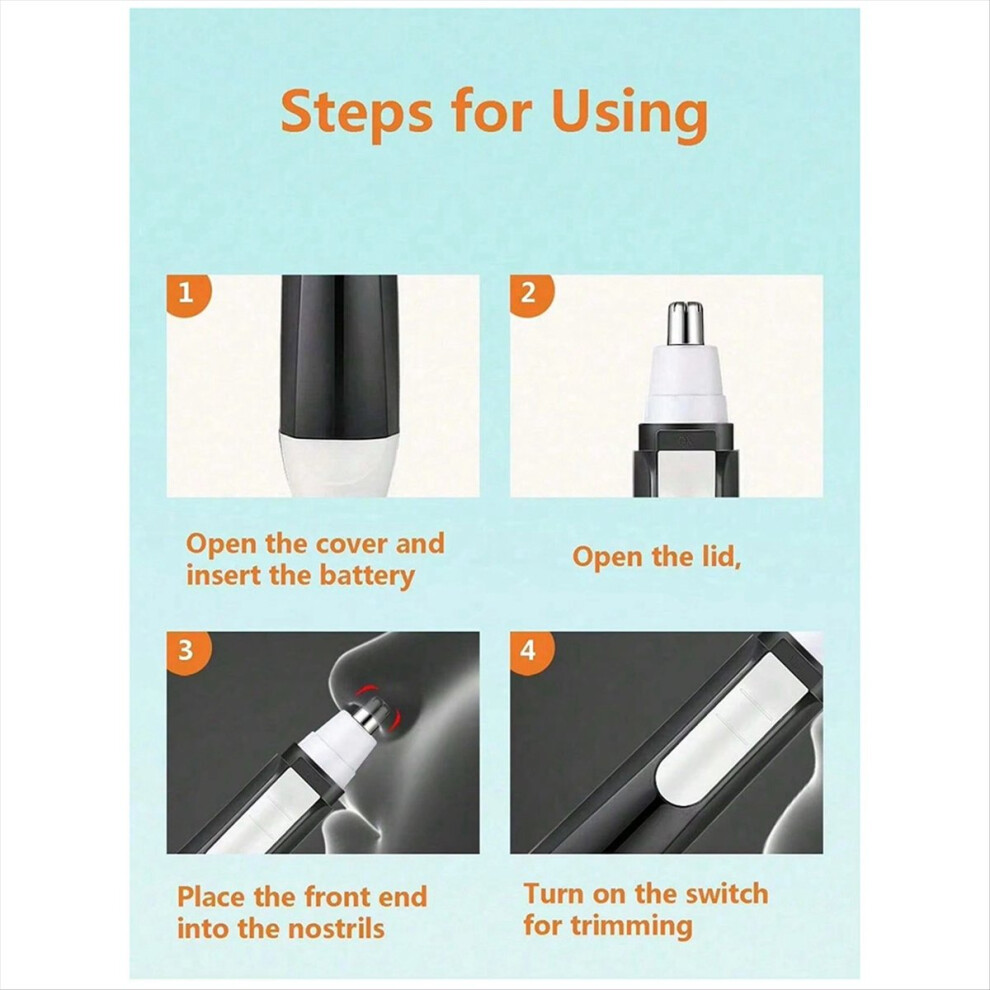 Electric nose hair trimmer, electric eyebrow trimmer,