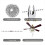 2sets Ceiling Fan Pull Chain Ornaments,Fan Pulls Extension Chains Set 6