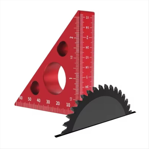 Right Angle Ruler Woodworking Ruler Triangle Ruler Scales Machinist 1