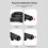 Bicycle Lock with Light 5 Digit Security Password Bike Lock Black 7