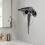 Hair Dryer Wall Mount Bracket Black 2