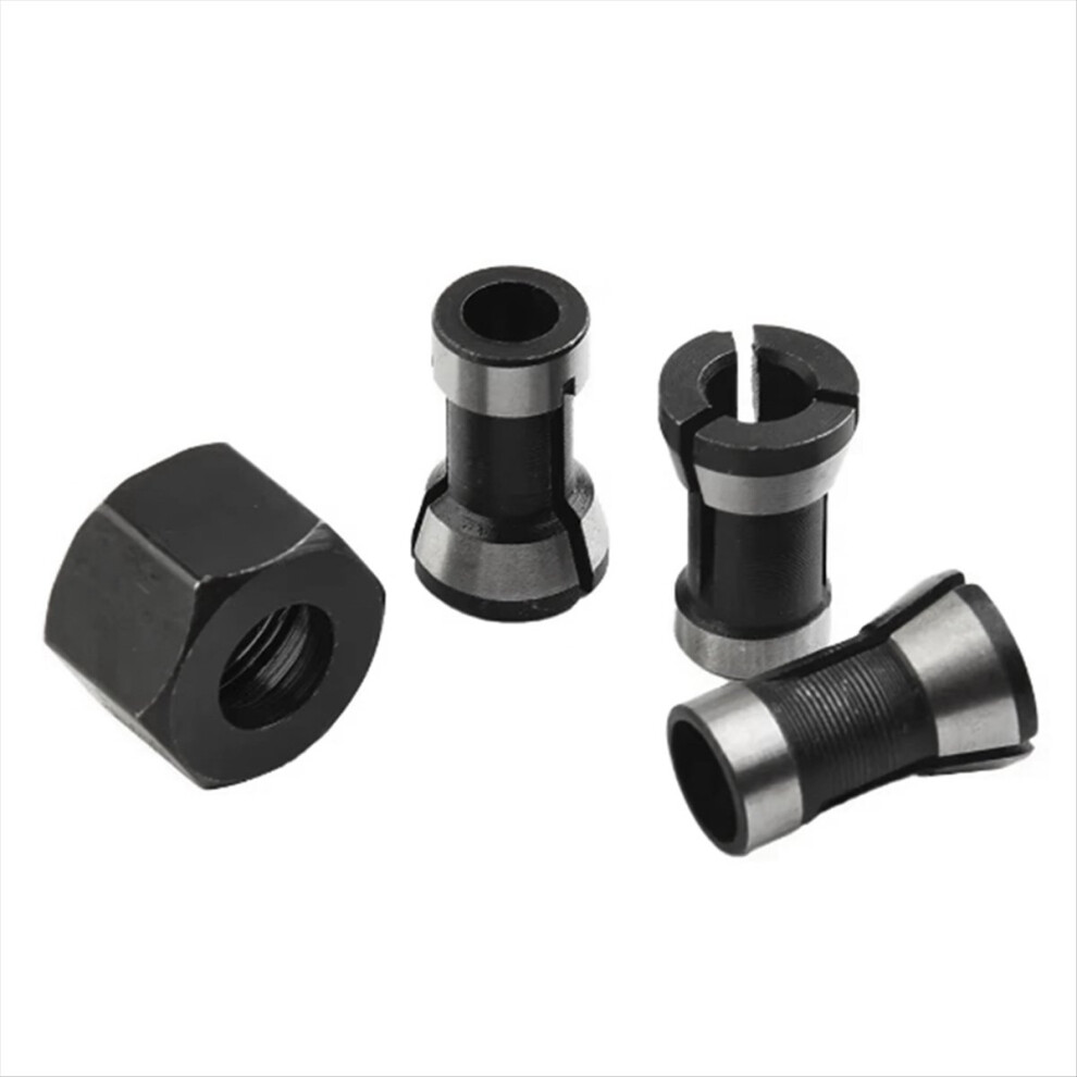 4Pcs/Set 6Mm 8Mm 6.35Mm Electric Router Milling Cutter Collet Chuck 4853719392975