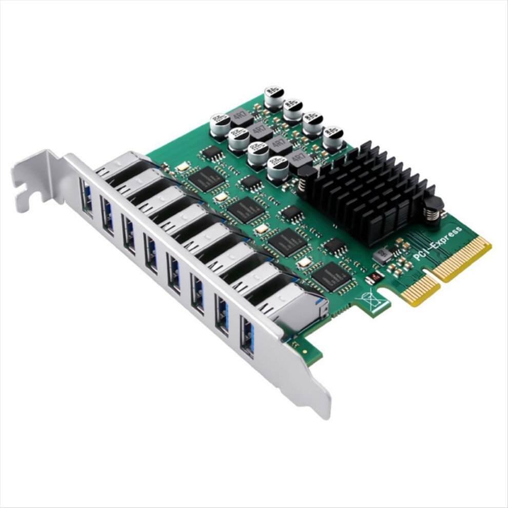 8 Port Usb 3.0 Pci Express Expansion Card For Desktop Pc 4853719392999