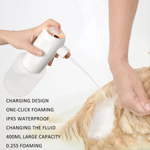 USB-C Rechargeable Electric Foam Shampoo Dispenser 2