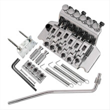 Electric Guitar Twin-Vibrator Bridge Vibrato System Silver