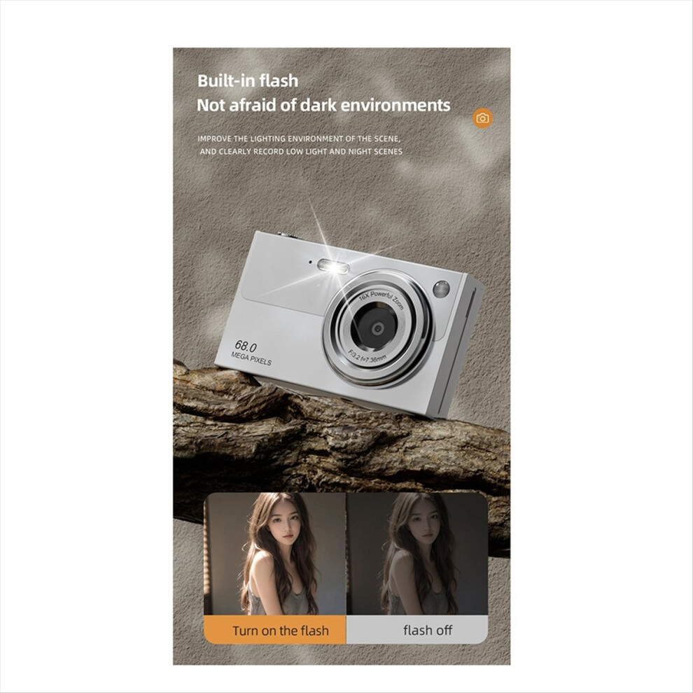 4K Digital Camera Wifi Compact Camcorder Black 4853719381511