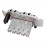 Electric Guitar Twin-Vibrator Bridge Vibrato System Silver 7