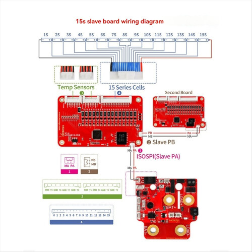 LTC6811 12S Smart Slave Board Battery Management System 2