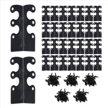 Baseboard Corner Protectors, Vintage Metal Corner Protector,Black