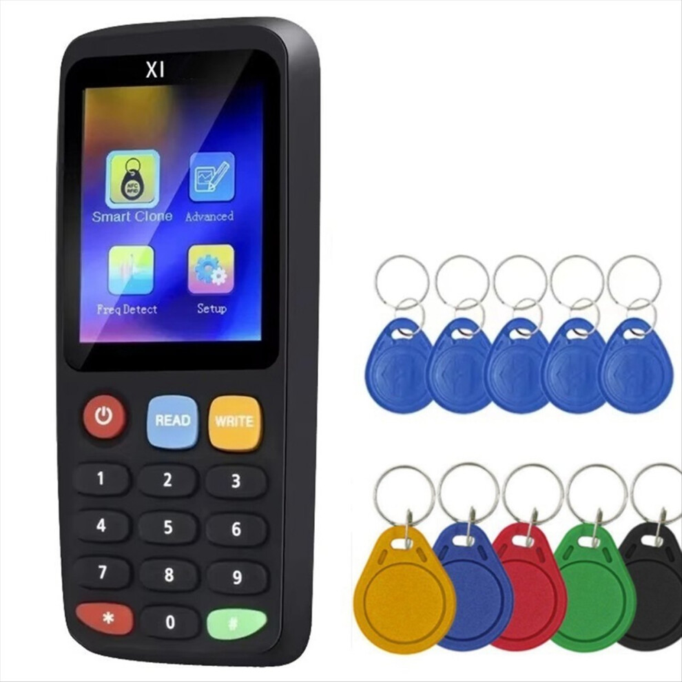 X7 Rfid Smart Chip Nfc Decoder+5Xt5577/Uid Keychain Tag Copier 4853719384260