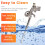 Expanding Foam Applicator Metal Blowing Tool Foam Caulk Tool Silver 5