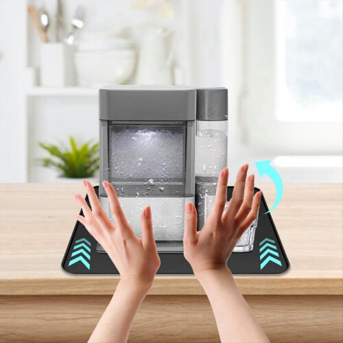 Absorbent Mat for Ice Maker Bottom Non-Slip Drying Pad Black 2