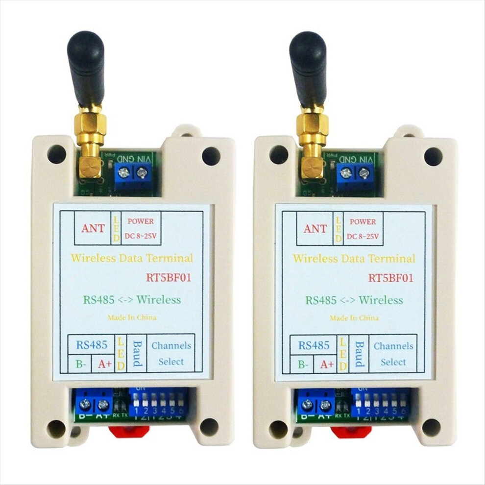 2Pcs Vhf/Uhf Radio Wide Range Uart Rs485 Wireless Transceiver 4853719387711