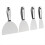 4 PCS One-Piece Premium Polished All-Stainless Steel Scraper Tool 1
