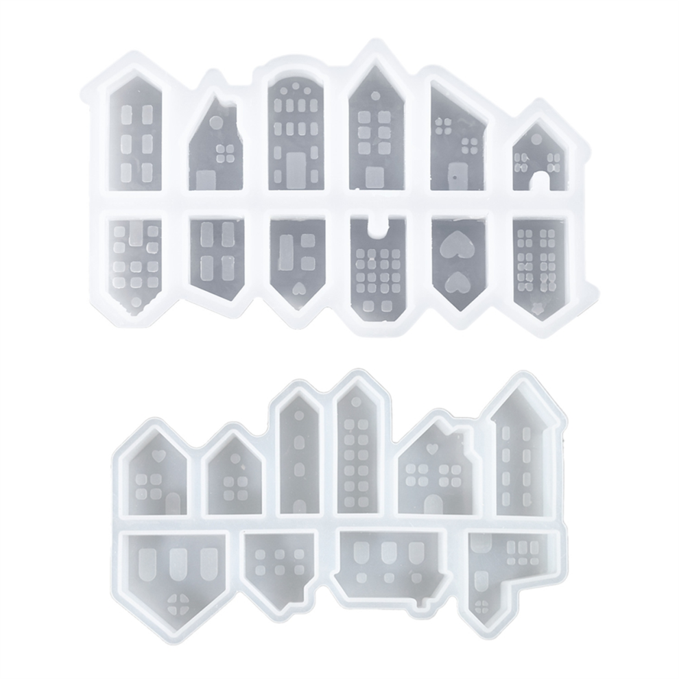 House Shaped Candle Mold Silicone House Candle Soap Molds 4712767630135