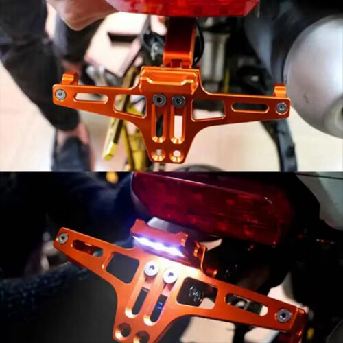 LED Motorcycle License Plate Light Decorative Lamp Universal A 1