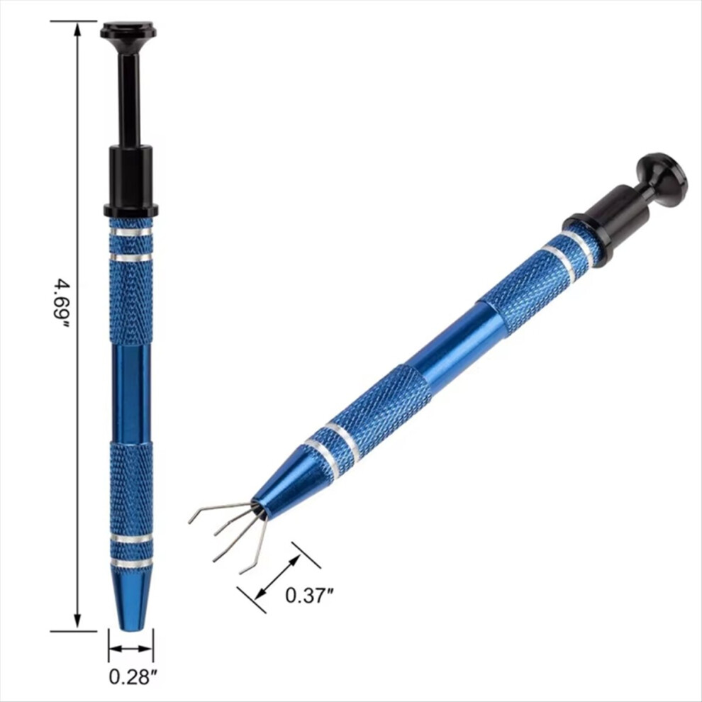 4 Jaw Gripper For Ic Chip Screw Clamping Hand Tool Blue 4712767608813