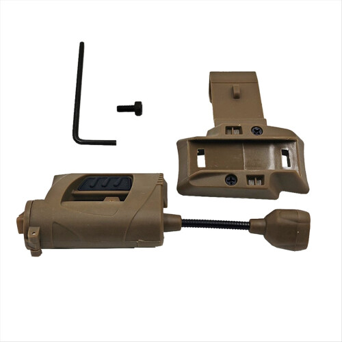 Tactical Helmet Light Energy Saving Hunting Flashlight Sand Color