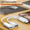 USB-C OTG Cable with PD Charging Port, 2-in-1 White 5
