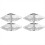 4 Pcs Garage Door Hinge Closer Cabinet Hinges 1