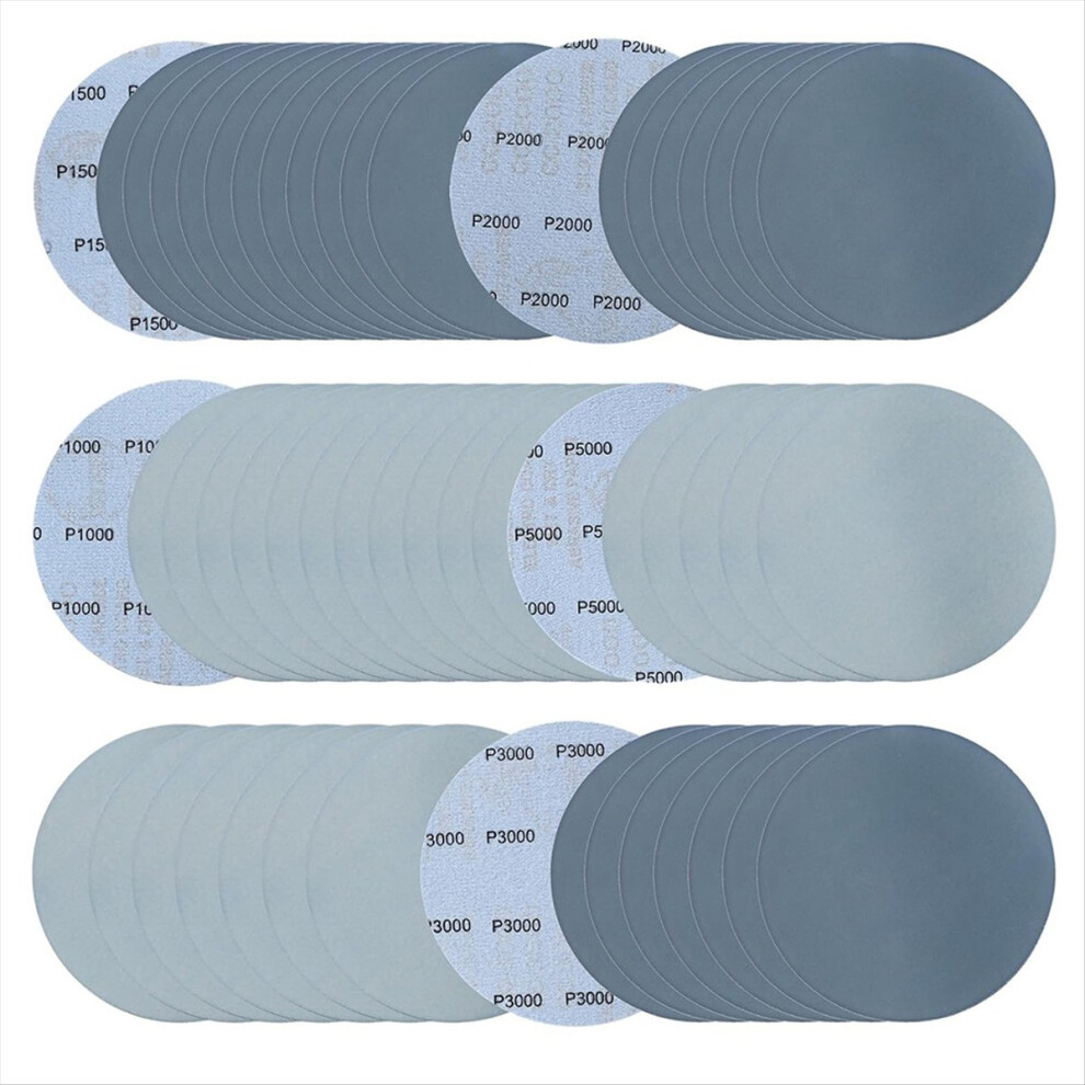 6In Wet Dry Sandpapers Hook And Loop, 1000/1500/2000/3000/5000 Grit 4712767695745