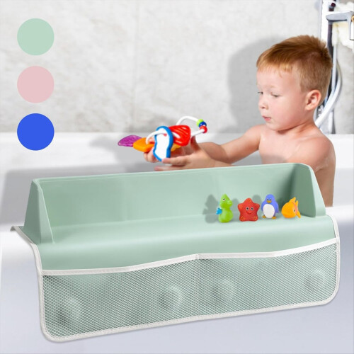 Children'S Bathtub Splash Guard with Toy Storage 1
