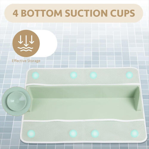 Children'S Bathtub Splash Guard with Toy Storage 2