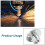 4 Pcs 5mm Metal Flange Shaft Coupling Rigid Flange Coupling 5