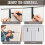 4 set Slide Bolt Latch Lock Black 4