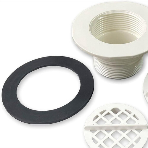 Threaded Inlet Strainer Kit Include Rubber Washer and Strainer Nut 2